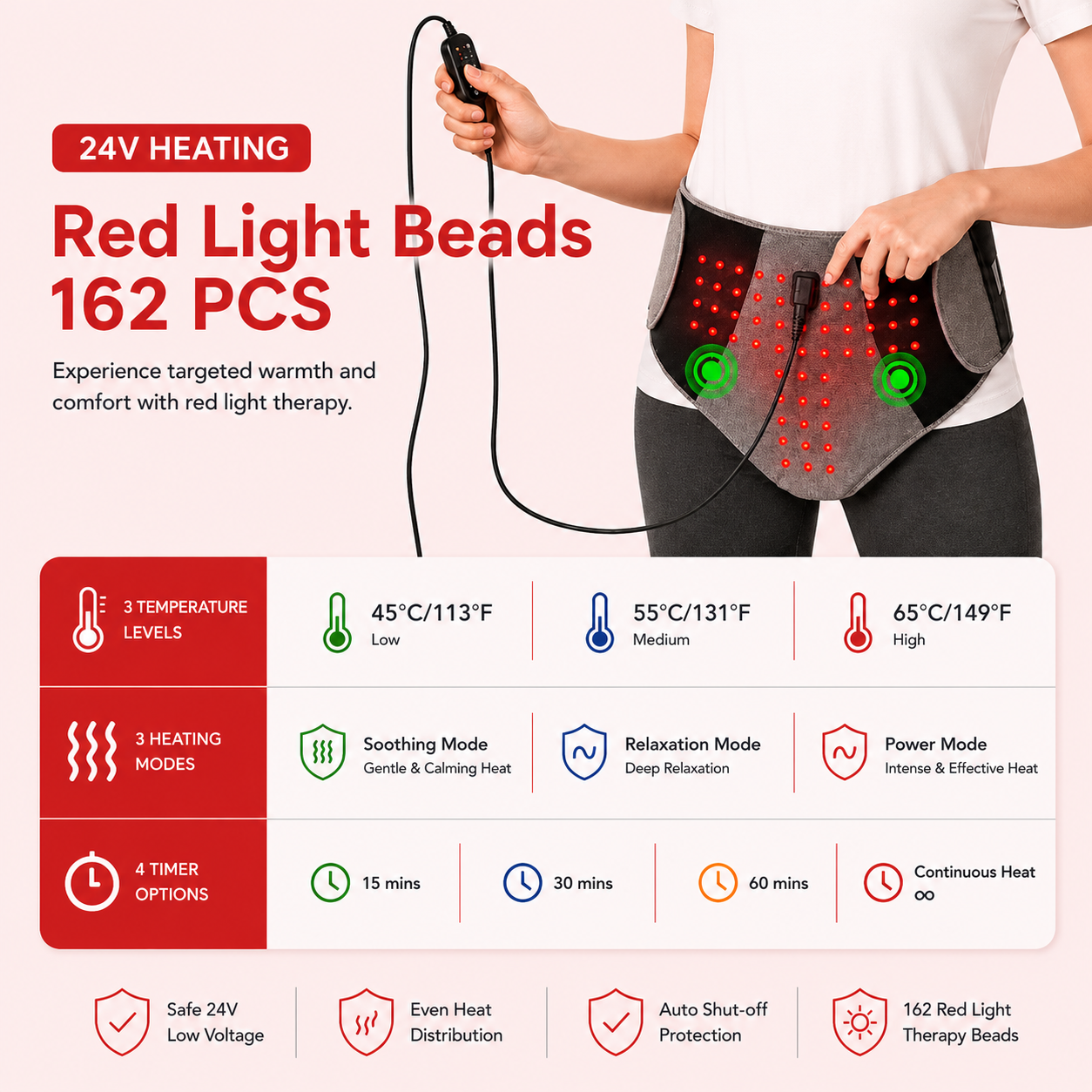 Endohug – Red Light & Heating Pad
